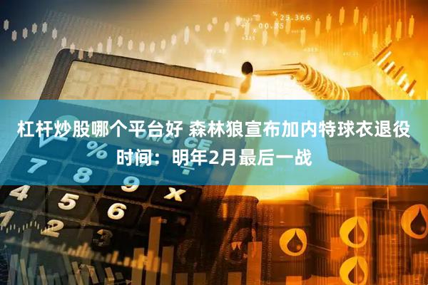 杠杆炒股哪个平台好 森林狼宣布加内特球衣退役时间：明年2月最后一战